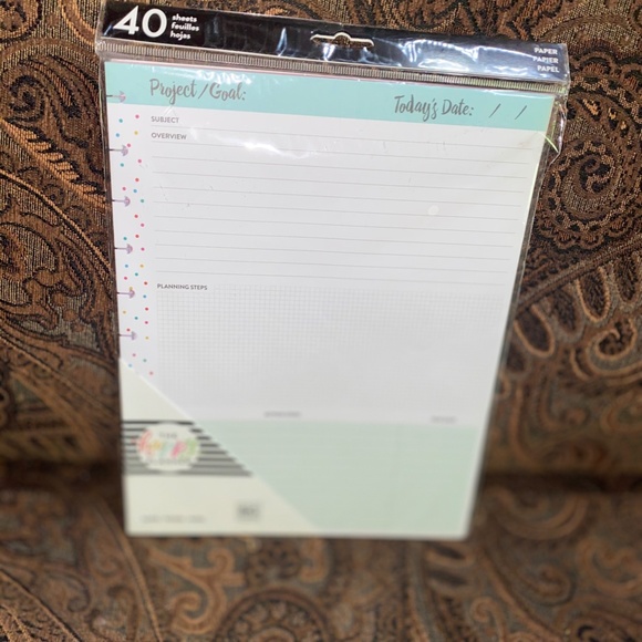 The Happy Planner Other - Happy planner Project Fill Paper BIG